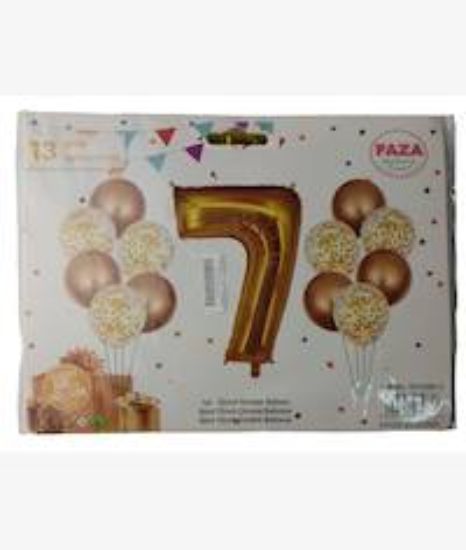 Picture of Casey 13pc Gold and White Balloon Set Nr 7