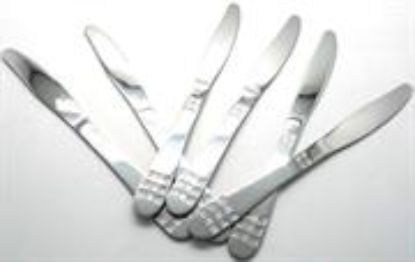 Picture of Casey Catering 6 Piece Stainless Steel Dinner Knives Set Square Design