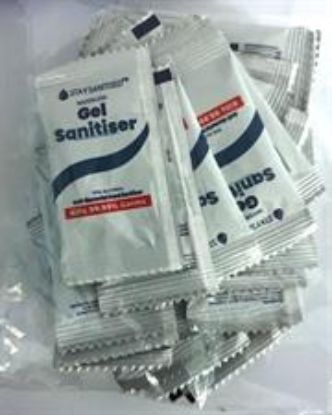 Picture of Casey Travel Gel Sanitiser Sachet 3ml Pack of 30