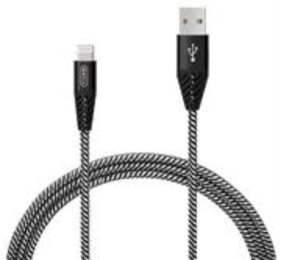 Picture of Ezra USB-A to iPhone 3A 1 Meter Fast Charging Black Braided Cable