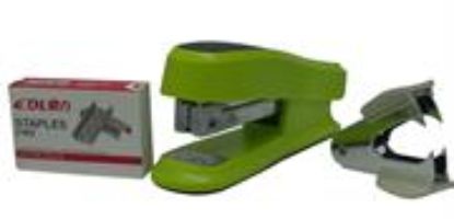 Picture of DLOffice Basic Mini Half Strip Stapler Set Green