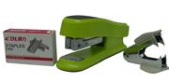 Picture of DLOffice Basic Mini Half Strip Stapler Set Green