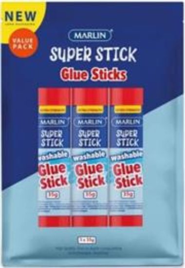 Picture of Marlin Non Toxic Glue Stick Value Pack