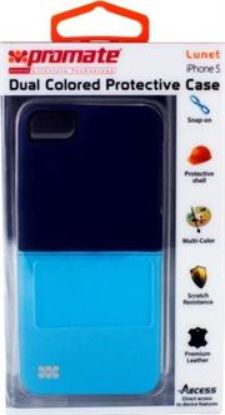 Picture of Promate Dark/Light Blue Lunet iPhone 5 Durable case