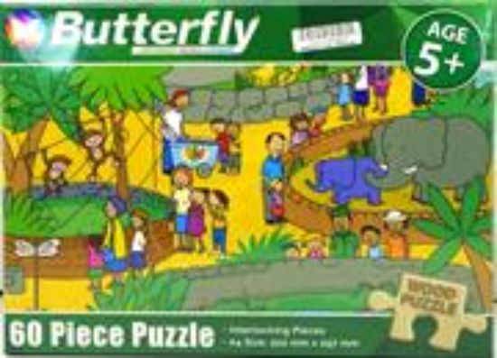 Picture of Butterfly 60Pc At The Zoo Wooden Puzzle