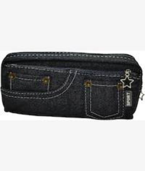 Picture of Brainware Dark Blue Denim Pencil Case