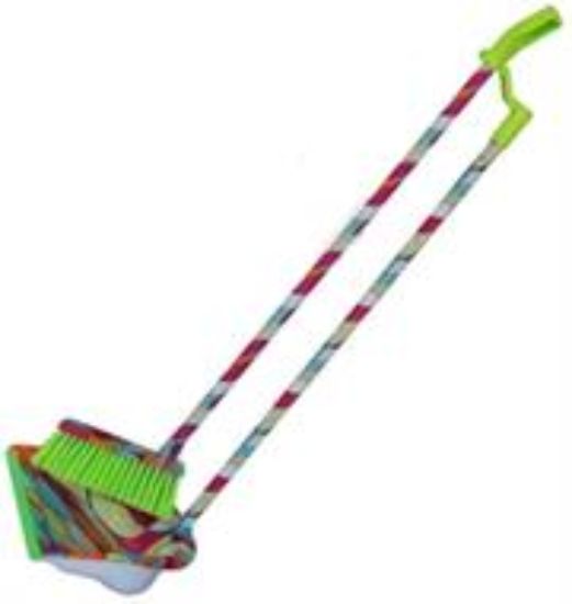 Picture of Totally Long Dust Pan Broom Set Rainbow Design