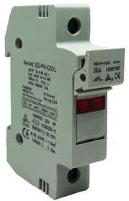 Picture of Solarix Rail Mount 1 Pole DC Fuse Holder With LED Indicator