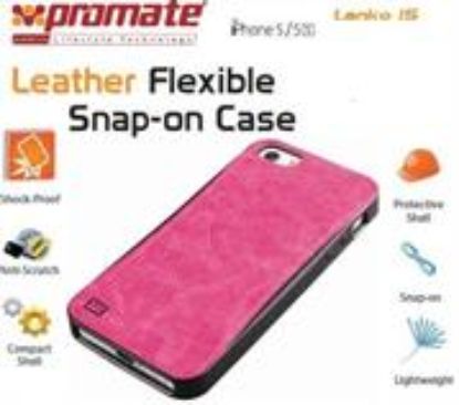 Picture of Promate Pink Lanko.i5 Hand Crafted Leather Case