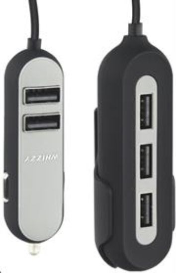 Picture of Whizzy Black 5 Port USB Family Car Charger