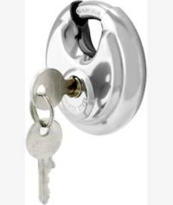 Picture of Noble 90mm Stainless Steel Disc Padlock