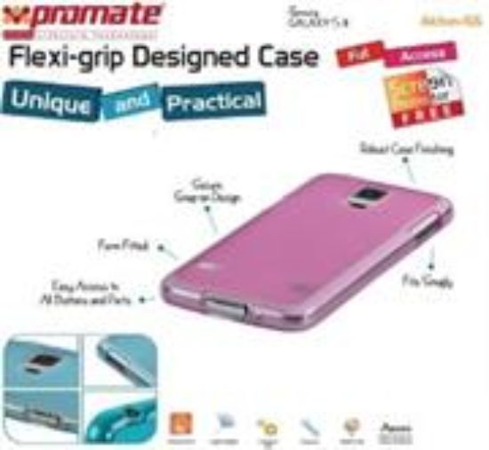 Picture of Promate Pink Akton S5 flexiGrip Protective Shell Case