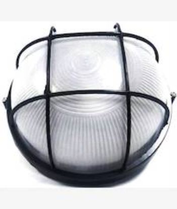 Picture of Noble Pays Round Bulkhead Light Fitting Large Black