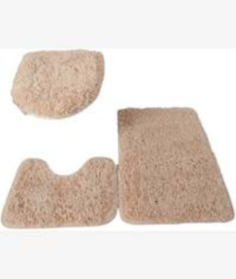 Picture of Casey Bathroom Biscuit 3 Piece Mat Set