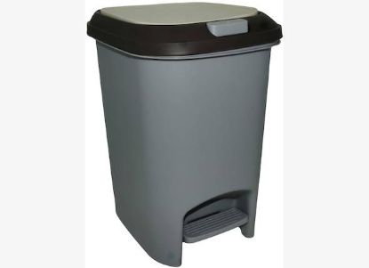Picture of Casey 10 Litre Step On Pedal Waste Bin Grey
