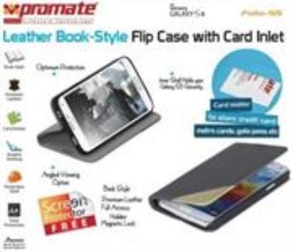 Picture of Promate Grey Folio S5 Bookcover with inside card pocket