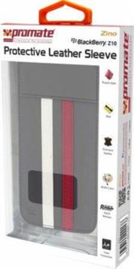Picture of Promate Grey Zino BlackBerry Z10 Protective Leather Sleeve