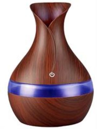 Picture of Casey Ultrasonic Aroma Portable Humidifier Dark Wood Grain