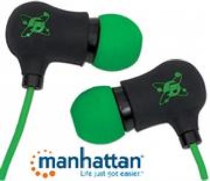 Picture of Manhattan Black-Green Sound Science Nova Sweatproof Earphones