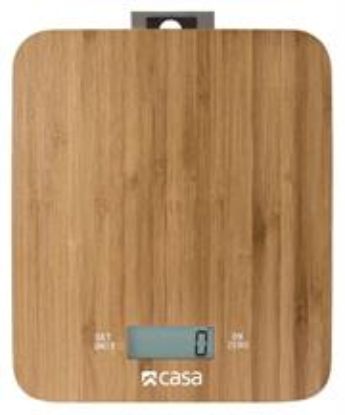 Picture of CASA ELECTRONIC BAMBOO KITCHEN SCALE