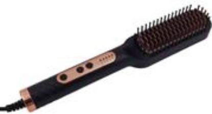 Picture of Sokany Hair Straightener Brush Black And Rose Gold