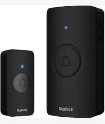 Picture of Digitech 100 Metres Wireless Doorbell Black