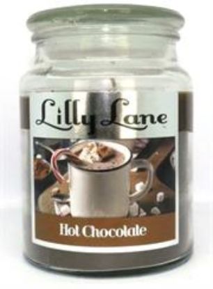 Picture of Lilly Lane Hot Chocolate Scented Candle Large Lidded Mason