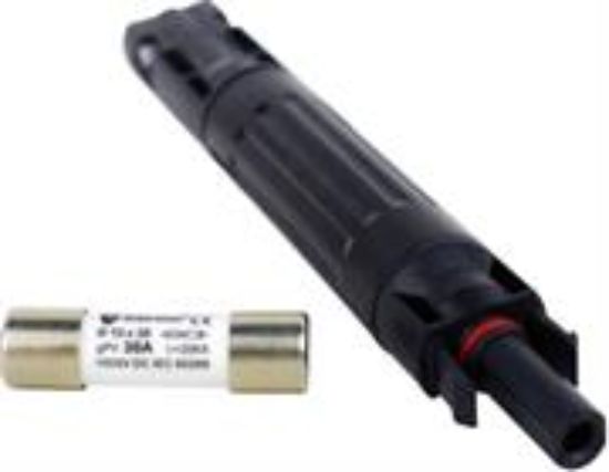 Picture of Solarix MC4 PV Inline Fuse Holder 1000VDC with Fuse 30A