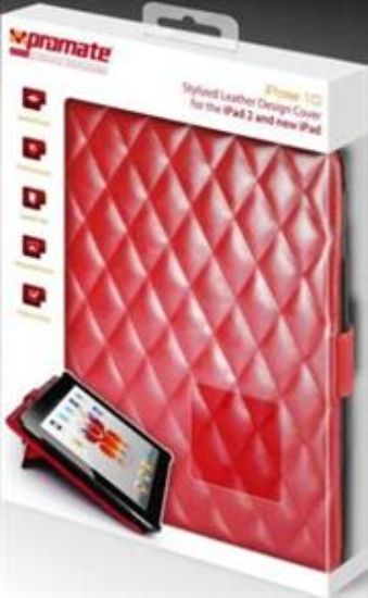 Picture of Promate Red iPose.10-Stylized Leather Design Cover