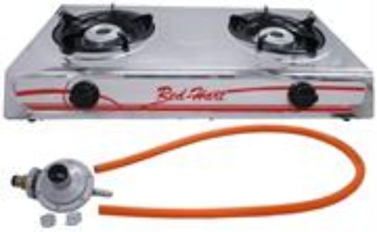 Picture of Casey Red 2 Plate Stainless Steel Gas Stove