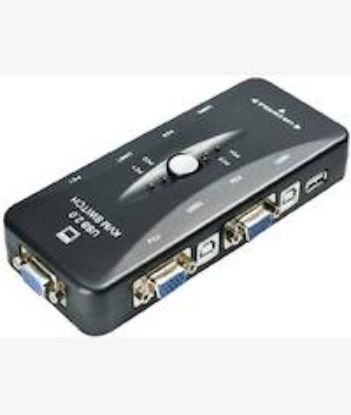 Picture of UniQue VGA 4 Port Manual USB2.0 KVM Switch