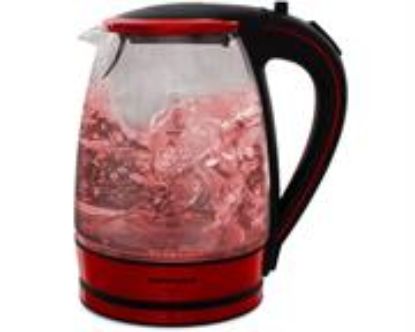 Picture of Mellerware 1.8L Glass Kettle Colour:Red 2200w