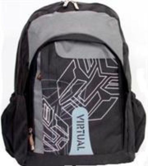 Picture of Macaroni Black and Grey Scolaro Student Backpack