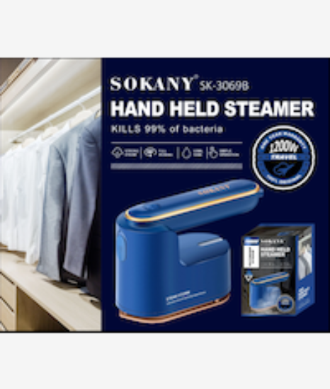 Picture of Sokany SK3069B Handheld Steamer Blue