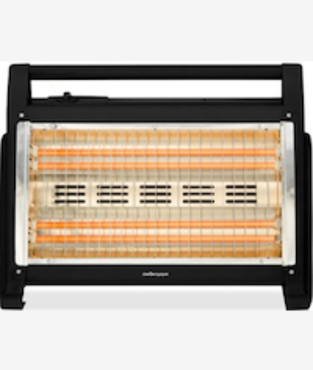 Picture of Mellerware Heater 2 Heat Settings Quartz Plastic Black 4
