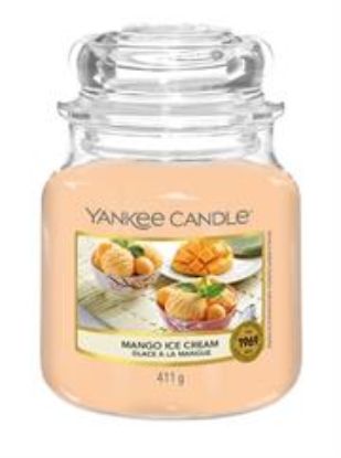 Picture of Yankee Candle Mango Ice Cream Medium Jar Retail Box No