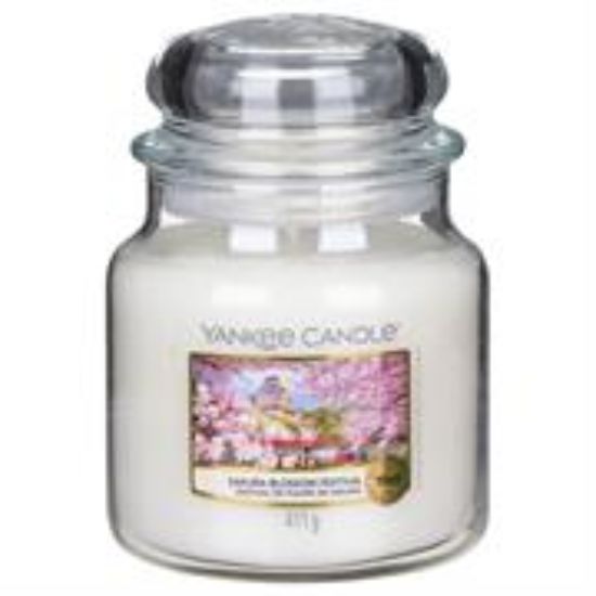 Picture of Yankee Candle Sakura Blossom Medium Jar Retail Box No