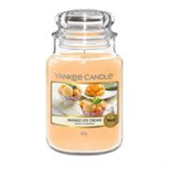 Picture of Yankee Candle Mango Ice Cream Large Jar Retail Box No