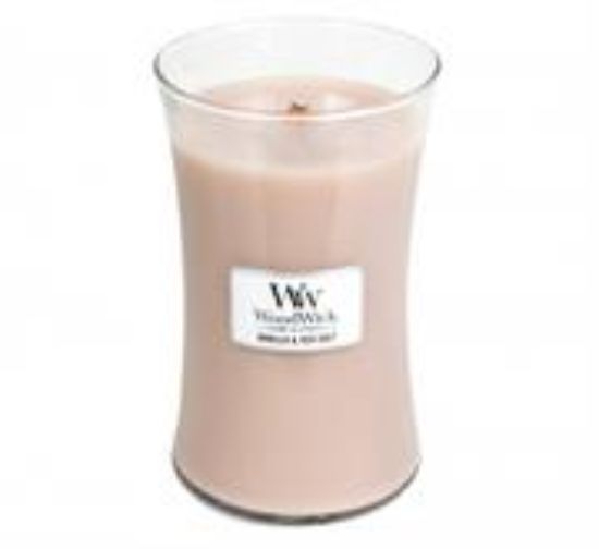 Picture of Woodwick Vanilla & Sea Salt Large Candle Jar