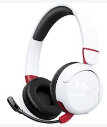 Picture of HP HyperX Cloud Mini Wireless White And Red Headset with Microphone