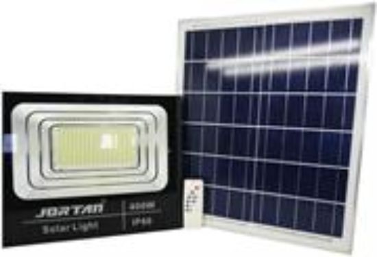 Picture of Solarix Jortam 400w Glass Solar Flood Lamp With Solar Panel