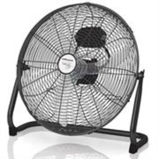 Picture of Mellerware Steel Black Hi Velocity 40cm 3 Speed Floor Fan