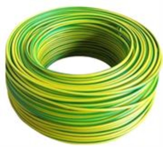 Picture of Solarix 6mm² Yellow 7 Green Earth Wire 100 Metre Roll