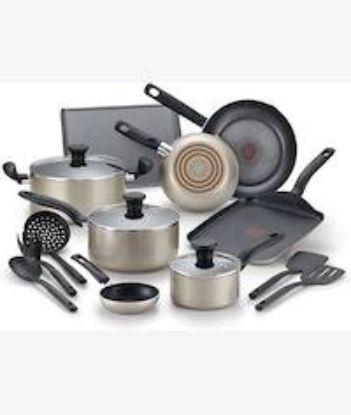 Picture of Tefal Culinaire 16Piece Nonstick Champagne Cookware Set
