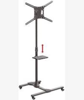 Picture of Barkan SW411H 13 Inch To 86 Inches Mobile TV Mount Cart Metal Shelf
