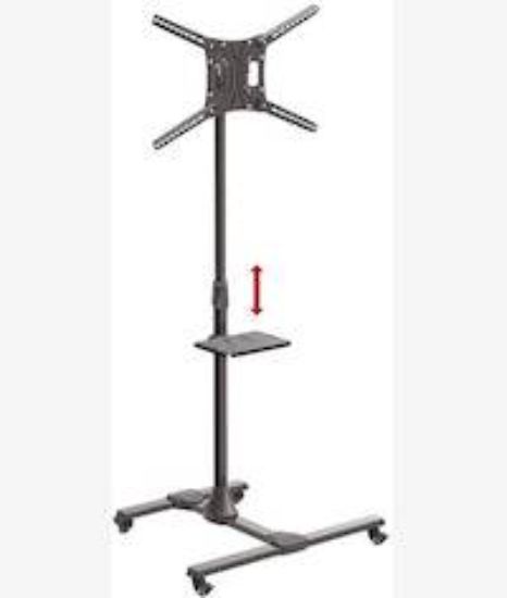 Picture of Barkan SW411H 13 Inch To 86 Inches Mobile TV Mount Cart Metal Shelf