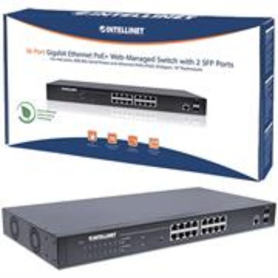Picture of Intellinet 16-Port Gigabit Ethernet PoE Plus