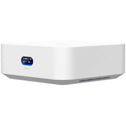 Picture of UBIQUITI Ubiquiti UniFi Express 7 UX7 Mesh-scalable, super-compact 10G Cloud Gateway with integrated WiFi 7, 10 GbE RJ45 WAN port, 2.5 GbE RJ45 LAN port to extend network, up to 30+ UniFi devices and 300+ clients
