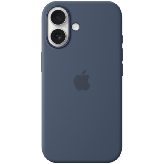 Picture of APPLE iPhone 16 Silicone Case with MagSafe - Denim,Model A3313