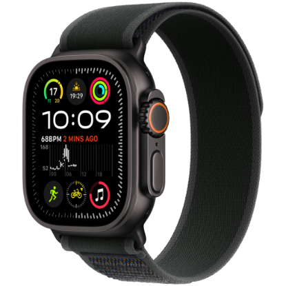 Picture of APPLE Apple Watch Ultra 2 GPS + Cellular 49mm Black Titanium Case with Black Trail Loop - S/M,Model A2986